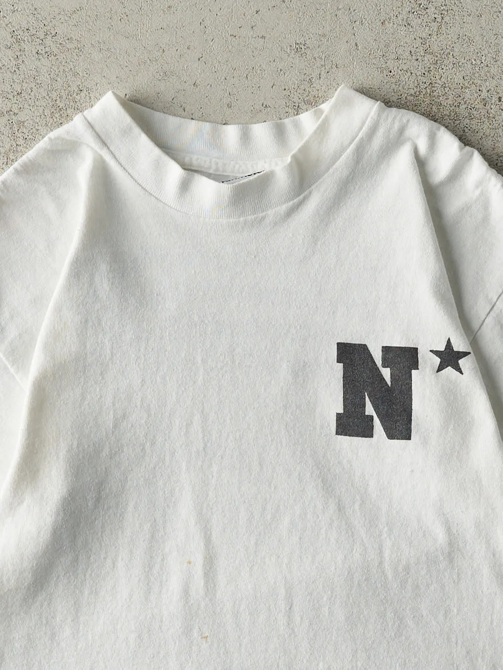 Vintage 92' White Army vs Navy Football Game Single Stitch Tee (S) sold by Rebalance Vintage product image thumbnail 3