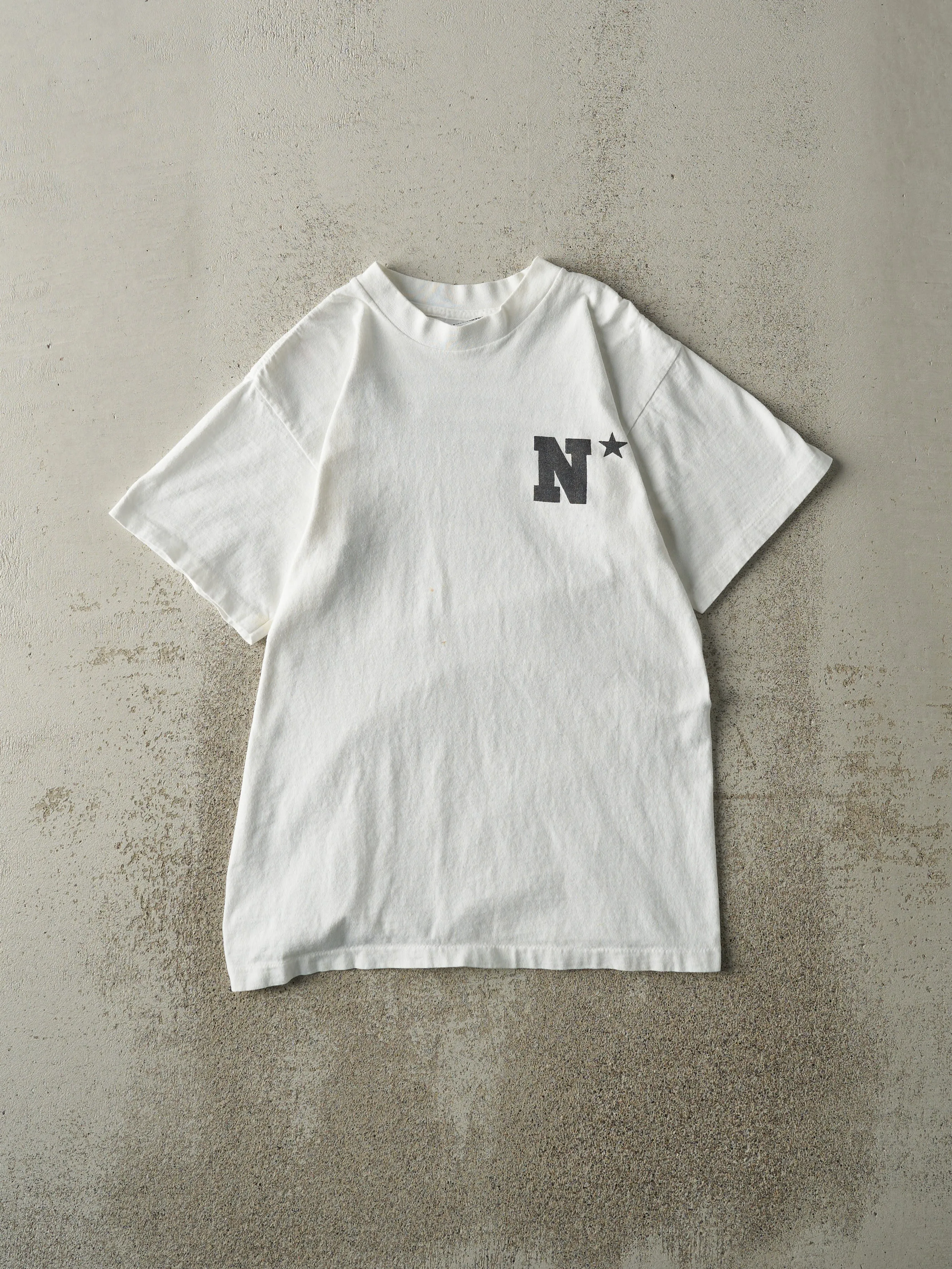 Vintage 92' White Army vs Navy Football Game Single Stitch Tee (S) sold by Rebalance Vintage