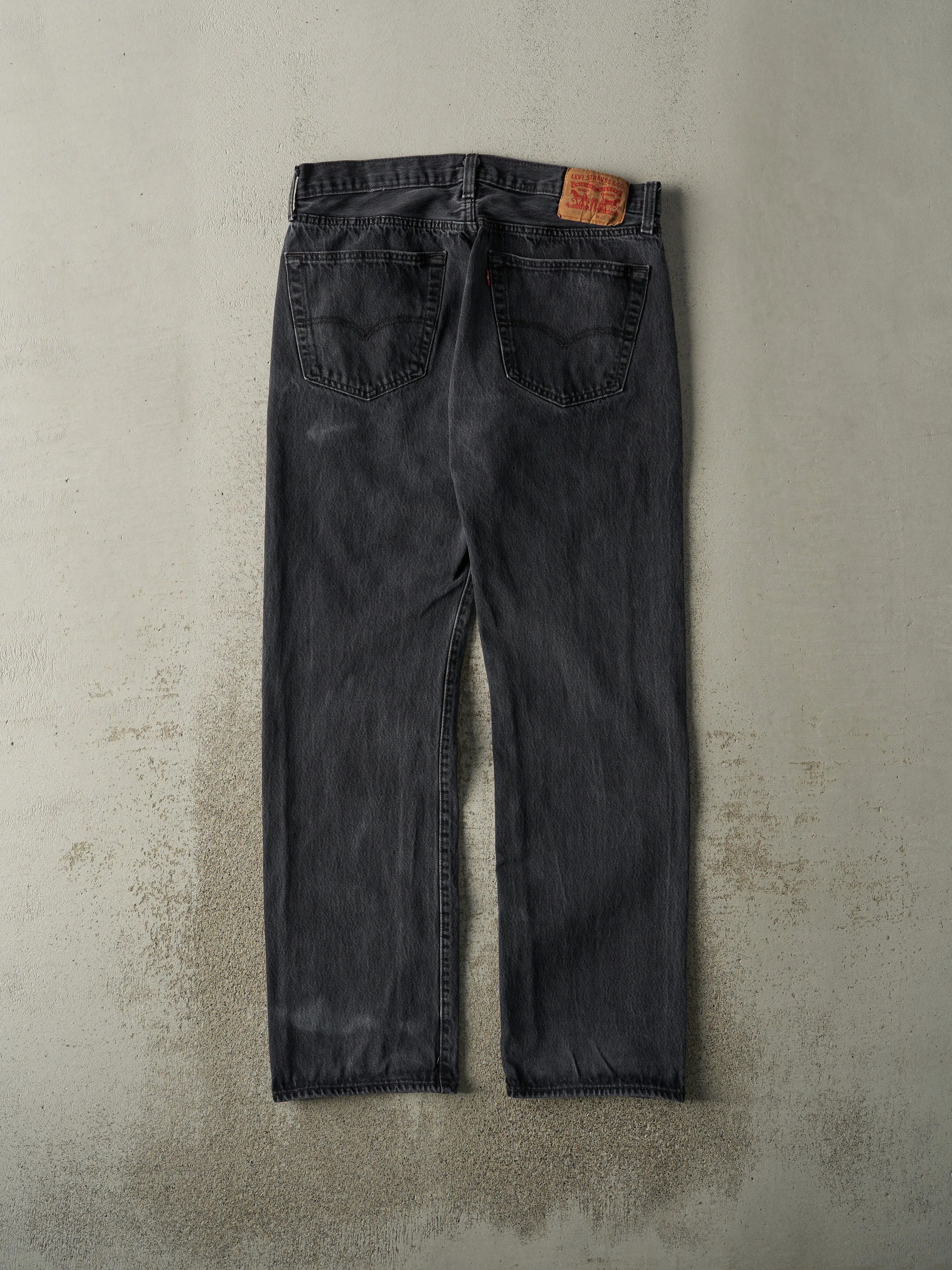 Vintage Y2K Faded Black Levi's 501 Denim Pants (34x31) sold by Rebalance Vintage product image thumbnail 2