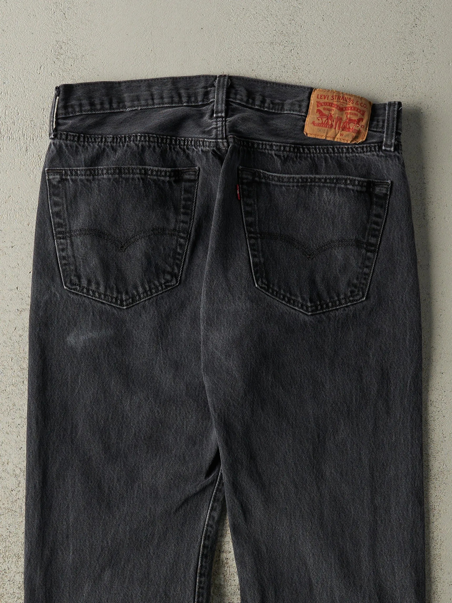 Vintage Y2K Faded Black Levi's 501 Denim Pants (34x31) sold by Rebalance Vintage product image thumbnail 4