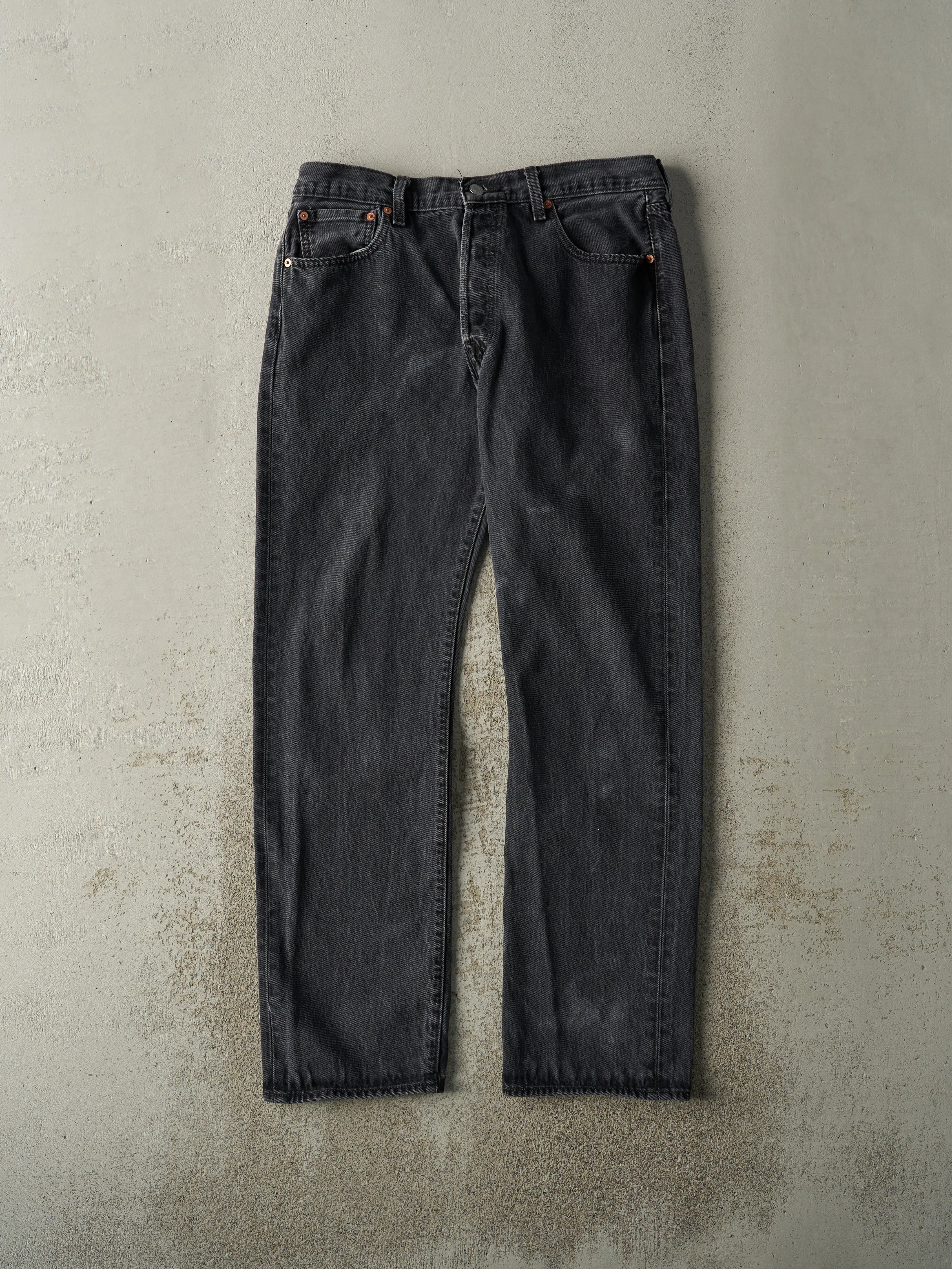 Vintage Y2K Faded Black Levi's 501 Denim Pants (34x31) sold by Rebalance Vintage