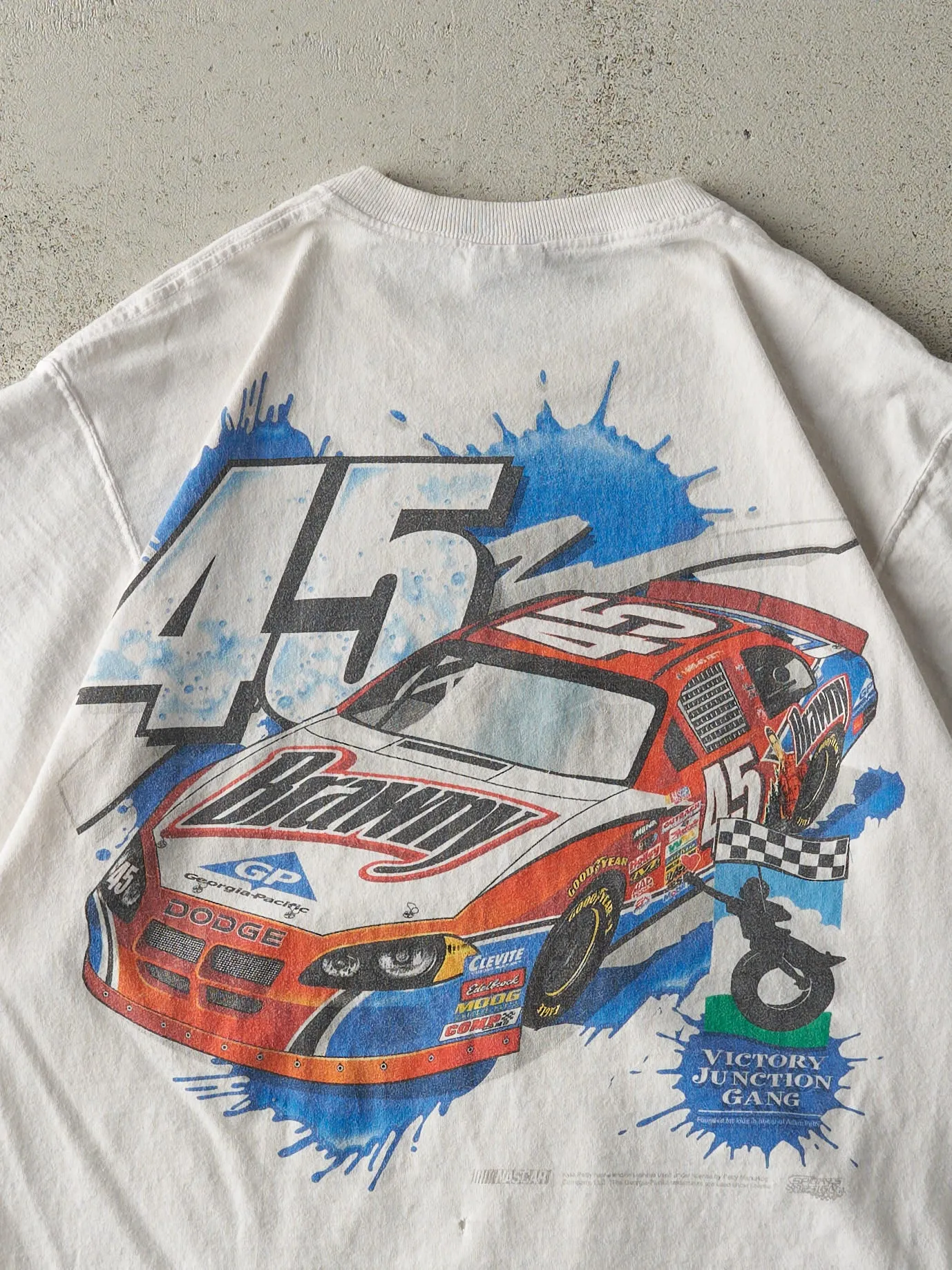 Vintage Y2K White Kyle Petty Nascar Racing Tee (M) sold by Rebalance Vintage product image thumbnail 4