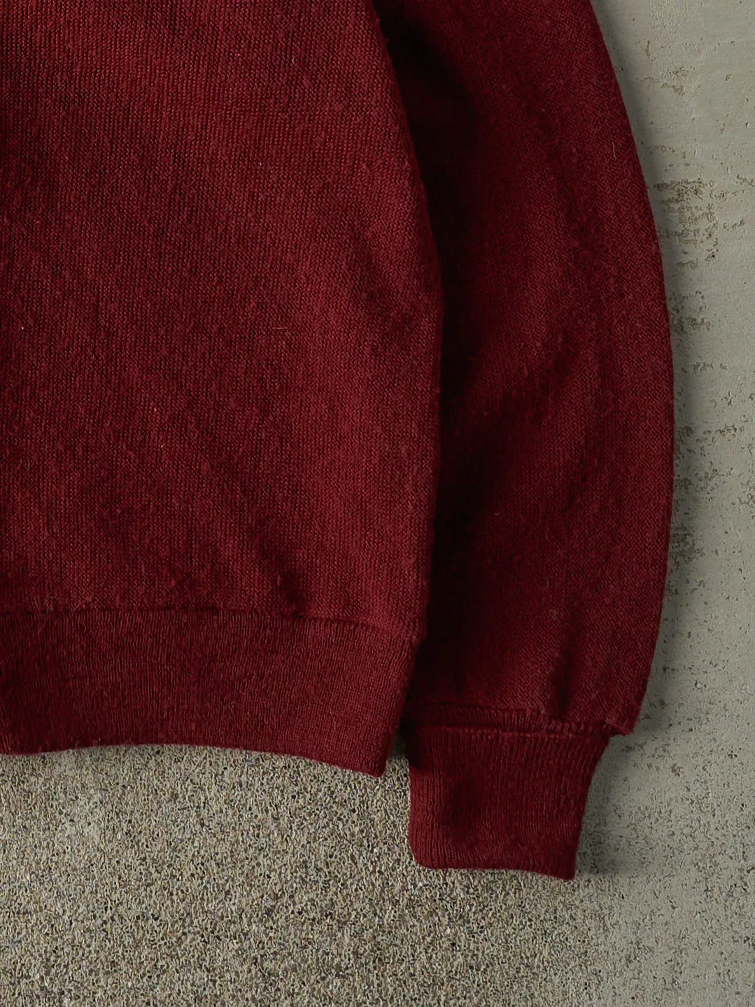 Vintage 80s Red Button Up Knit Cardigan (M) sold by Rebalance Vintage product image thumbnail 3