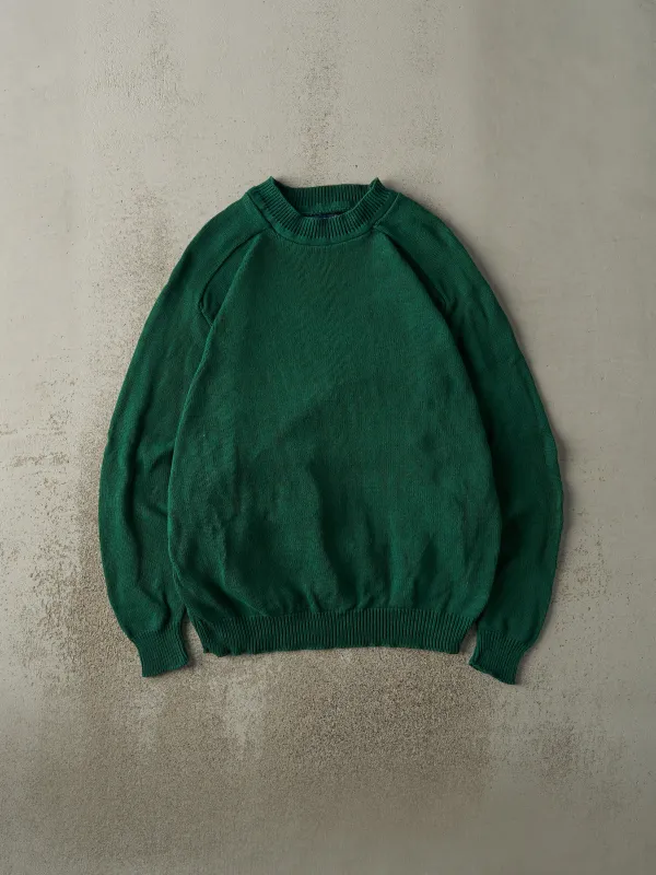 Vintage 90s Green Mock Neck Pullover Knit (L) sold by Rebalance Vintage