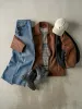 Vintage 90s Brown Embroidered Leather Jacket (M) sold by Rebalance Vintage