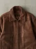 Vintage 90s Brown Embroidered Leather Jacket (M) sold by Rebalance Vintage