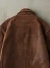 Vintage 90s Brown Embroidered Leather Jacket (M) sold by Rebalance Vintage