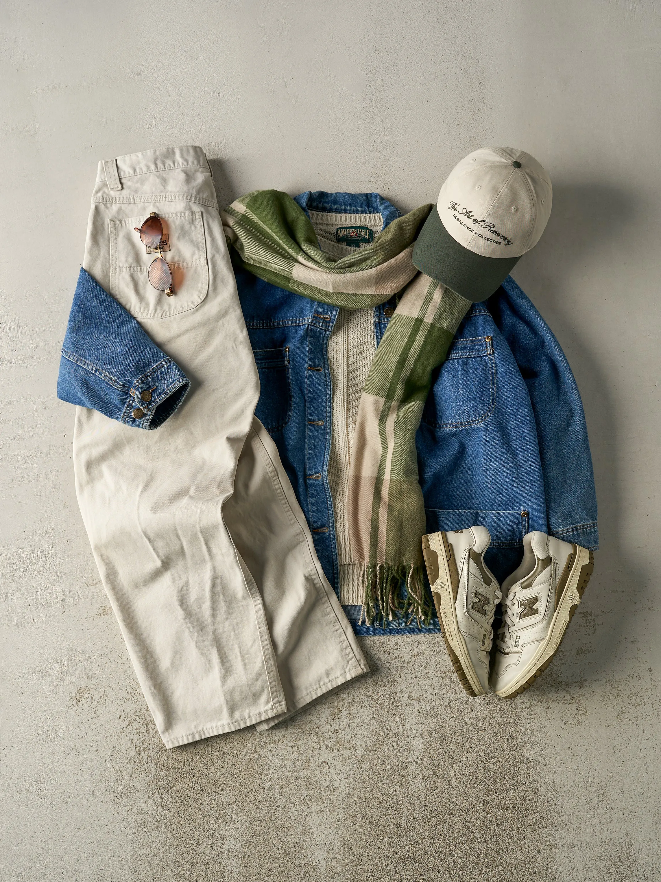 Vintage 90s Mid Wash Denim Chore Jacket (L/XL) sold by Rebalance Vintage product image thumbnail 2