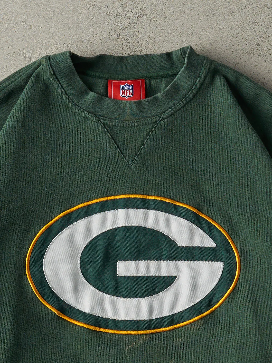 Vintage Y2K Green Embroidered Green Bay Packers Crewneck (XL) sold by Rebalance Vintage product image thumbnail 2