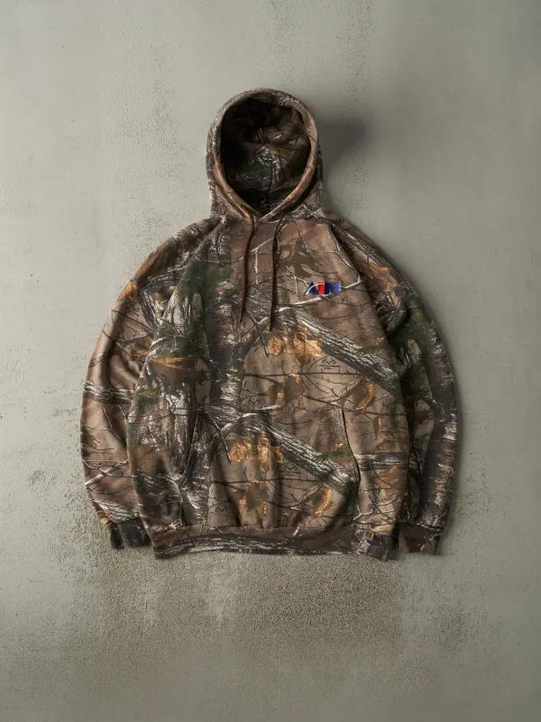 Vintage Y2K Camo Russell Outdoors x Realtree Embroidered Aim Hoodie (XL) sold by Rebalance Vintage