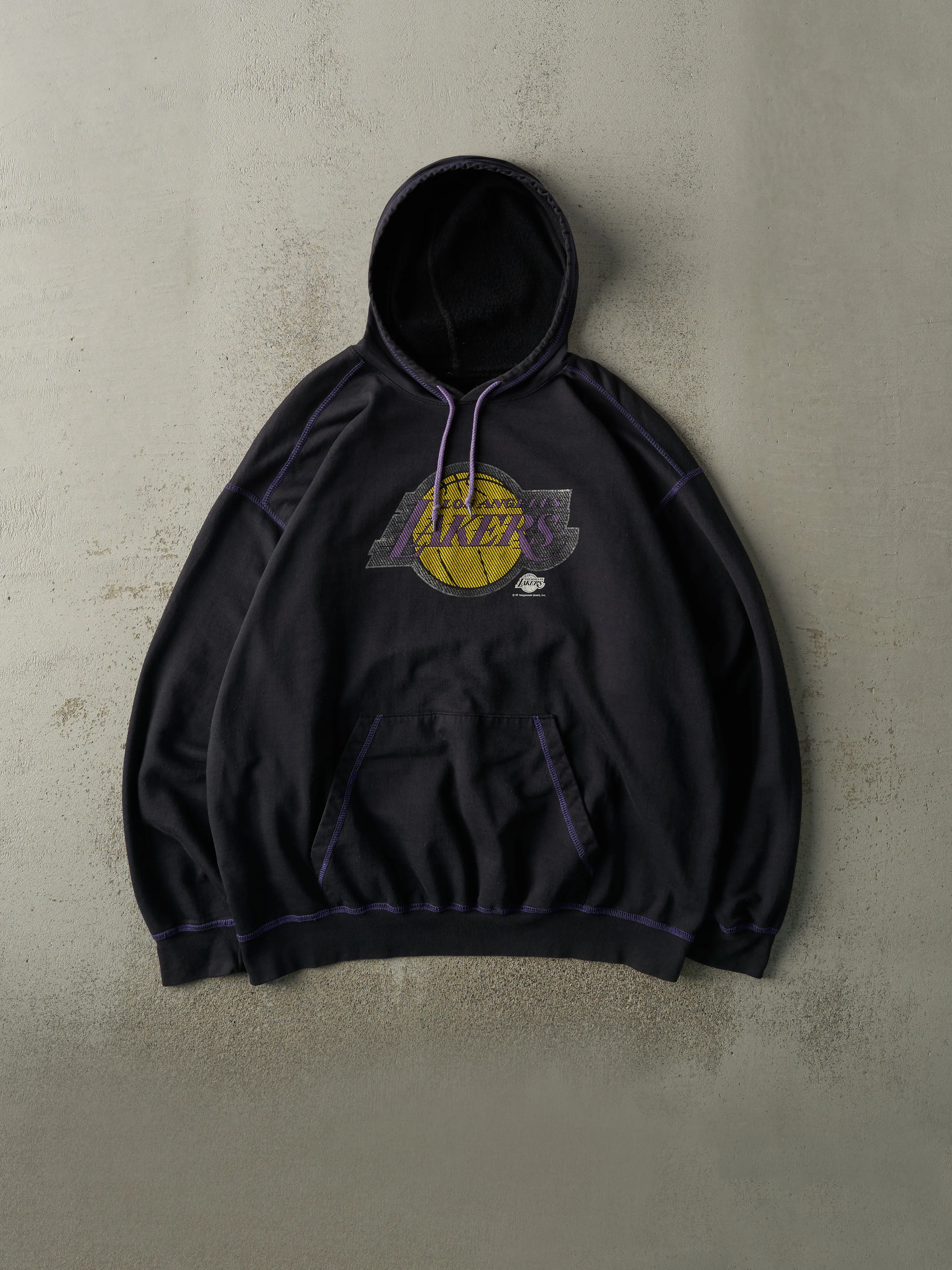 Vintage Y2K Black Los Angeles Lakers Hoodie (XL/XXL) sold by Rebalance Vintage