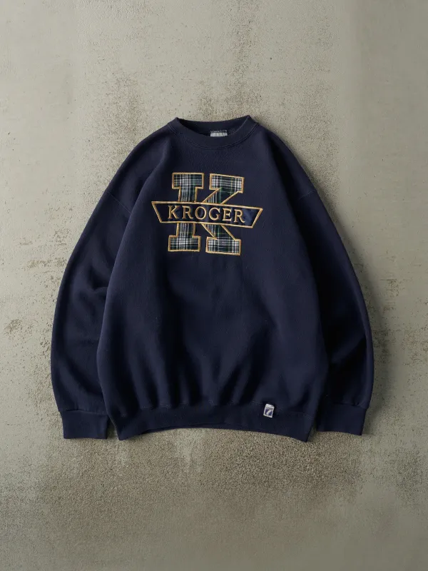 Vintage 90s Navy Blue Kroger Crewneck (L/XL) sold by Rebalance Vintage