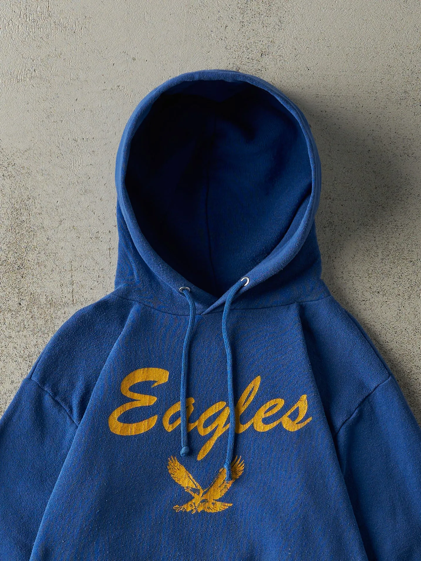 Vintage 80s Blue Eagles Varsity Hoodie (S/M) sold by Rebalance Vintage product image thumbnail 3