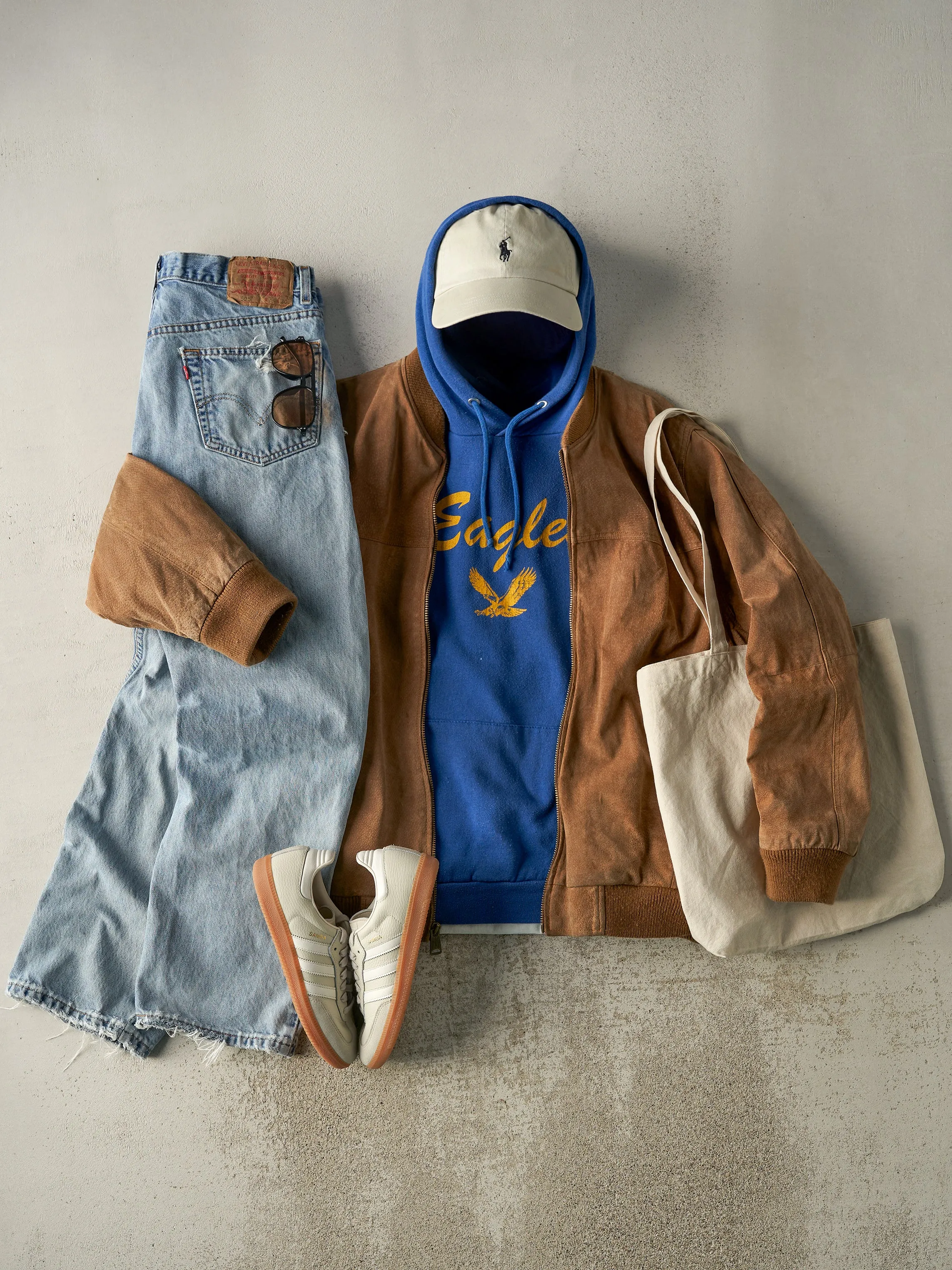 Vintage 80s Blue Eagles Varsity Hoodie (S/M) sold by Rebalance Vintage product image thumbnail 2