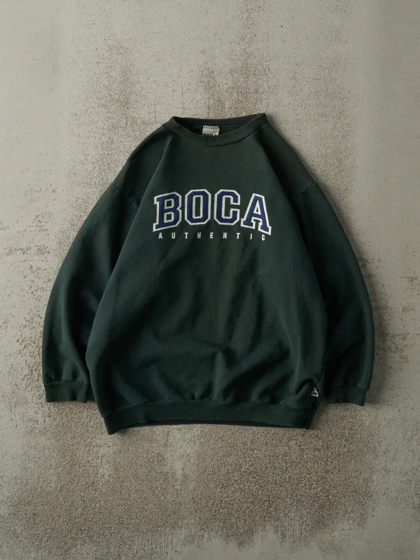 Vintage 90s Green Boca Authentic Crewneck (S/M) sold by Rebalance Vintage