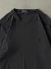 Vintage Y2K Faded Black Polo Embroidered Long Sleeve (M/L) sold by Rebalance Vintage