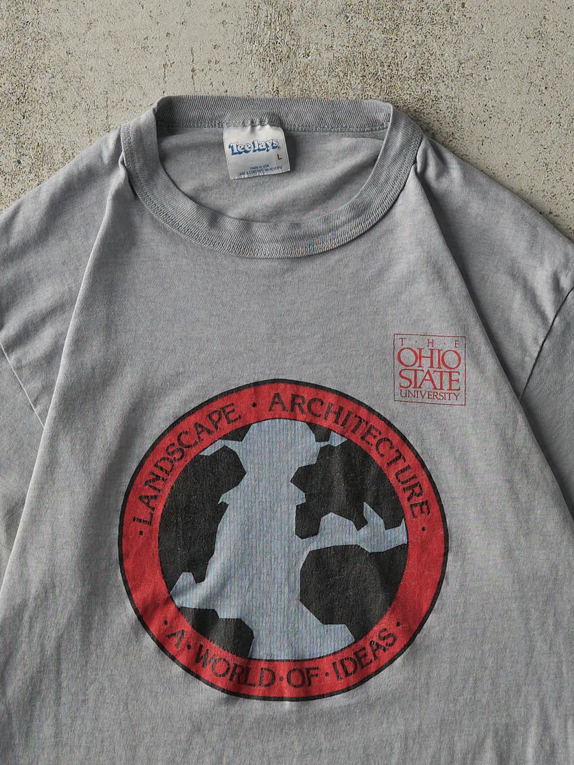 Vintage 80s Grey Ohio State Landscape Architecture Single Stitch Tee (S) sold by Rebalance Vintage product image thumbnail 2