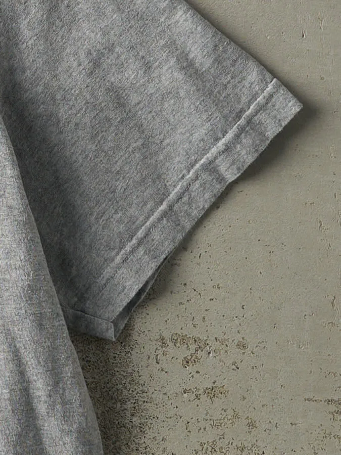 Vintage Y2K Grey Polo Jeans Ralph Lauren Embroidered Tee (XL) sold by Rebalance Vintage product image thumbnail 3