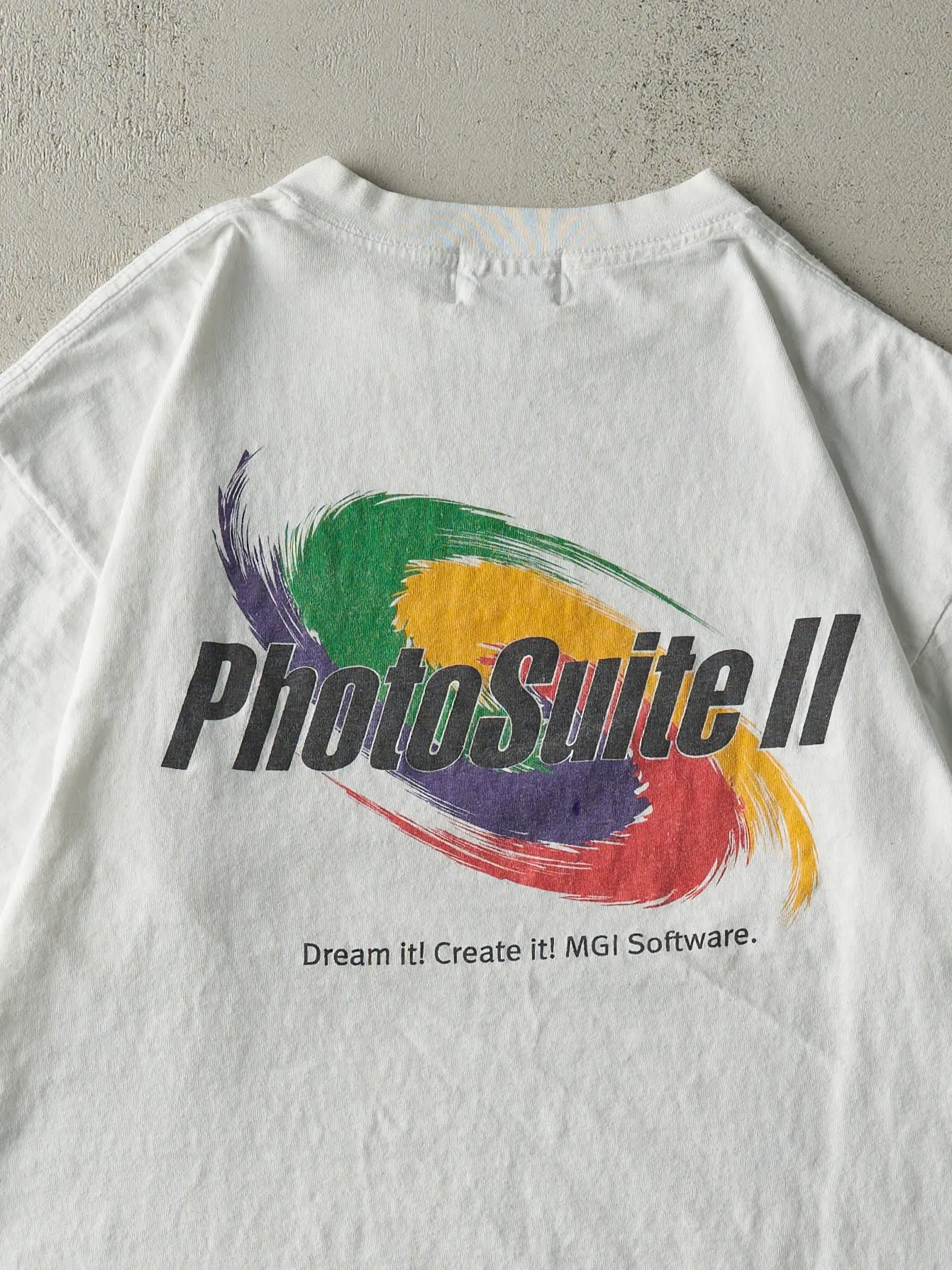 Vintage 90s White MGI Photo Suite II Roots Tee (L) sold by Rebalance Vintage product image thumbnail 4
