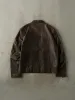 Vintage Y2K Brown Danier Soft Leather Biker Jacket (M) sold by Rebalance Vintage