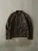 Vintage Y2K Brown Danier Soft Leather Biker Jacket (M) sold by Rebalance Vintage