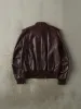 Vintage 90s Burgundy Leather Biker Jacket (M) sold by Rebalance Vintage