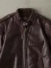 Vintage 90s Burgundy Leather Biker Jacket (M) sold by Rebalance Vintage
