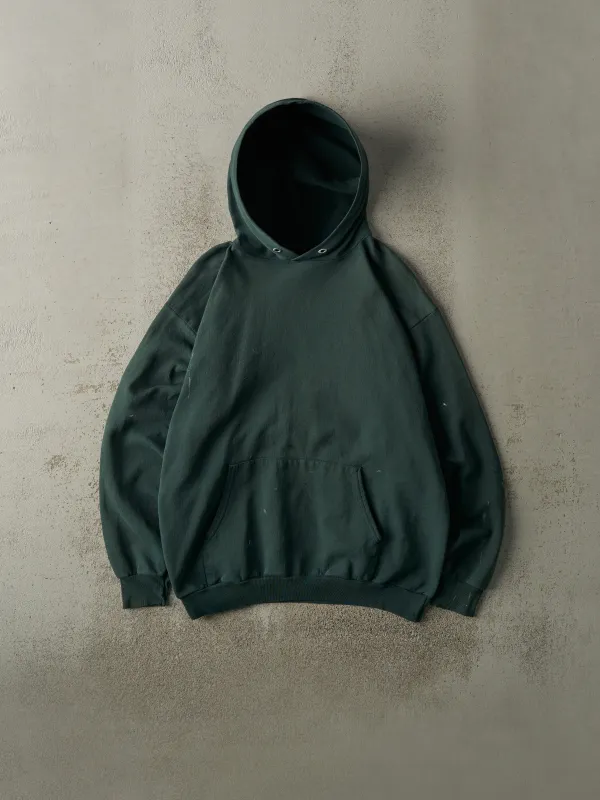 Vintage 90s Green Blank Hoodie (L) sold by Rebalance Vintage