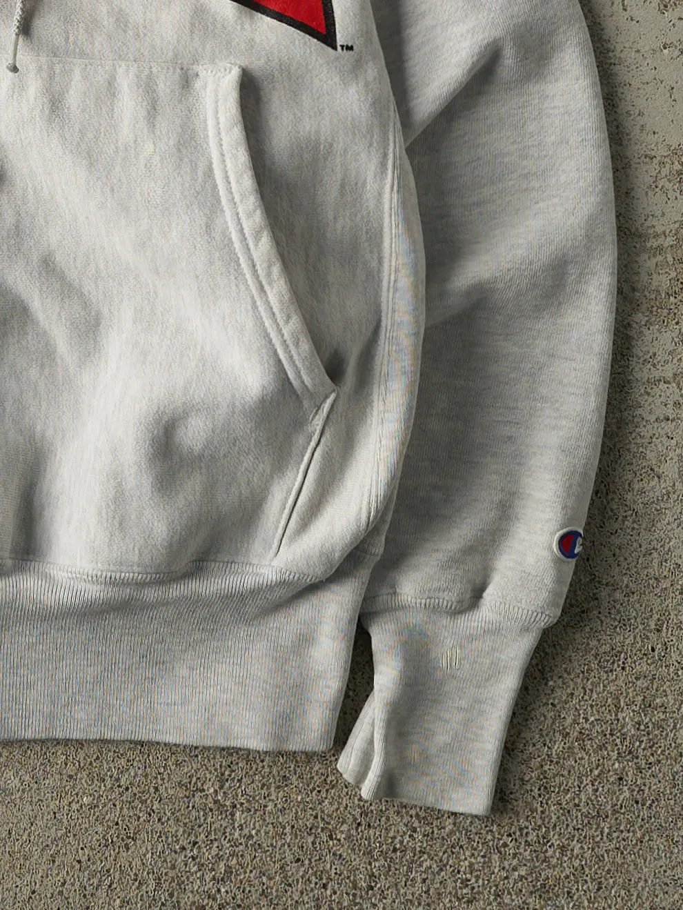 Vintage 90s Heather Grey Cornell University Hoodie (S) sold by Rebalance Vintage product image thumbnail 3