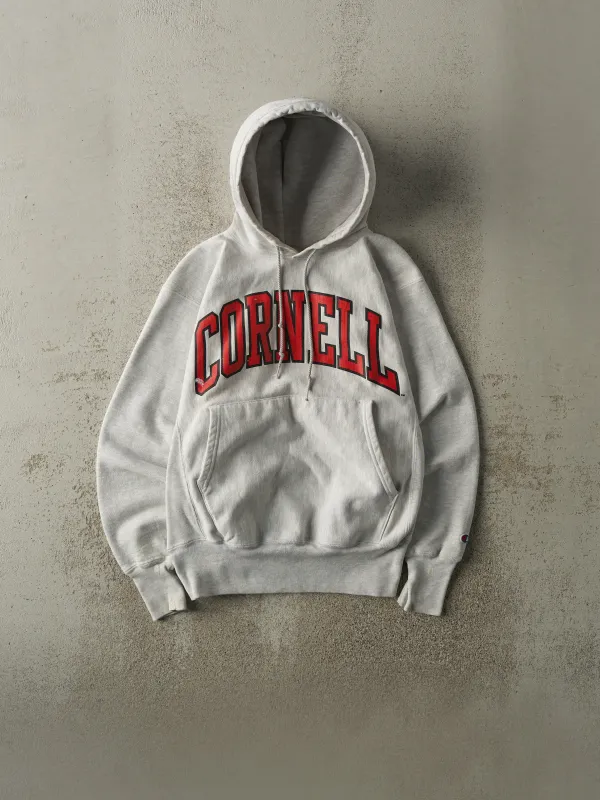 Vintage 90s Heather Grey Cornell University Hoodie (S) sold by Rebalance Vintage