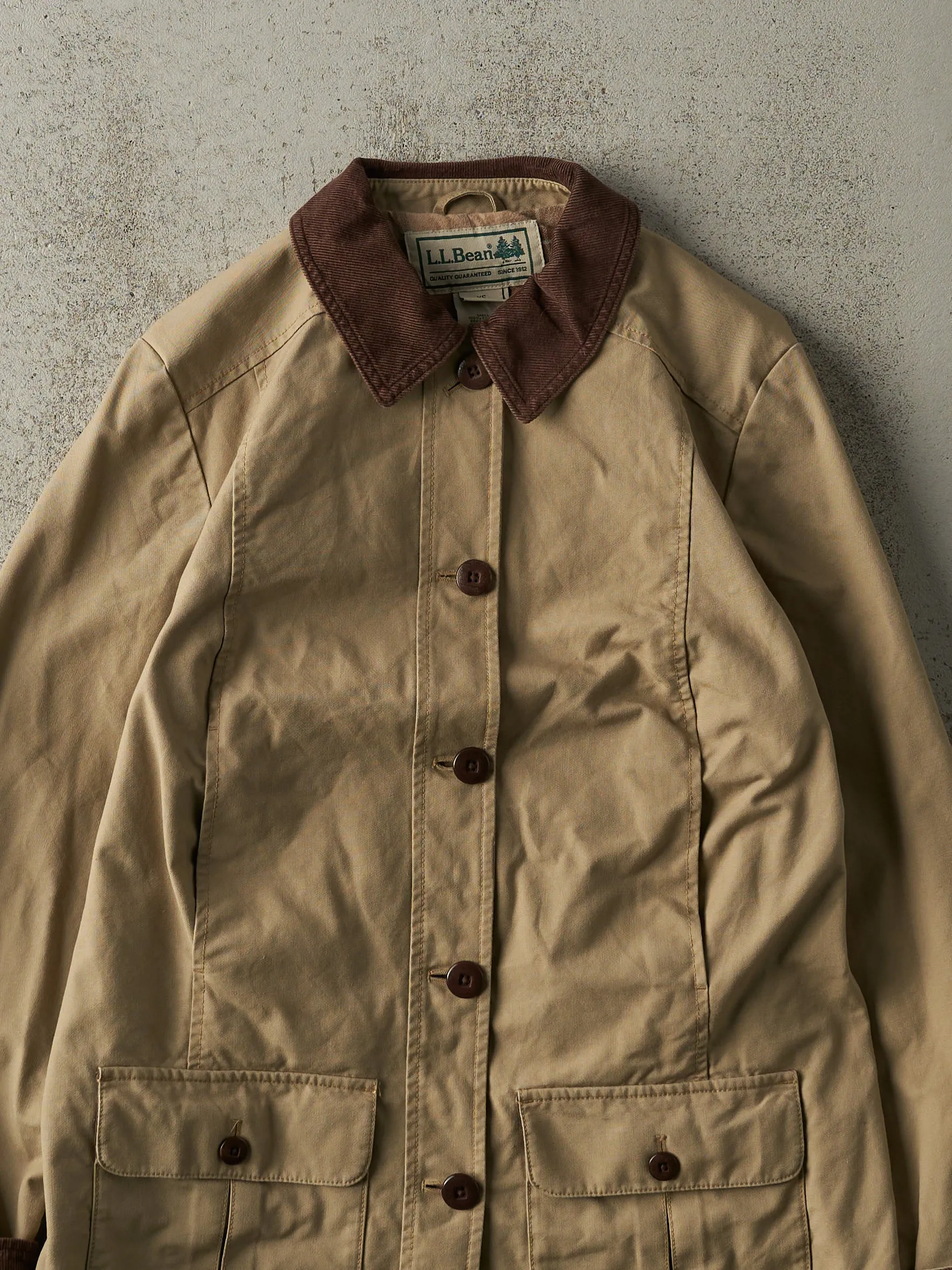 Vintage 90s Beige LL Bean Barn Jacket (XS) sold by Rebalance Vintage product image thumbnail 3