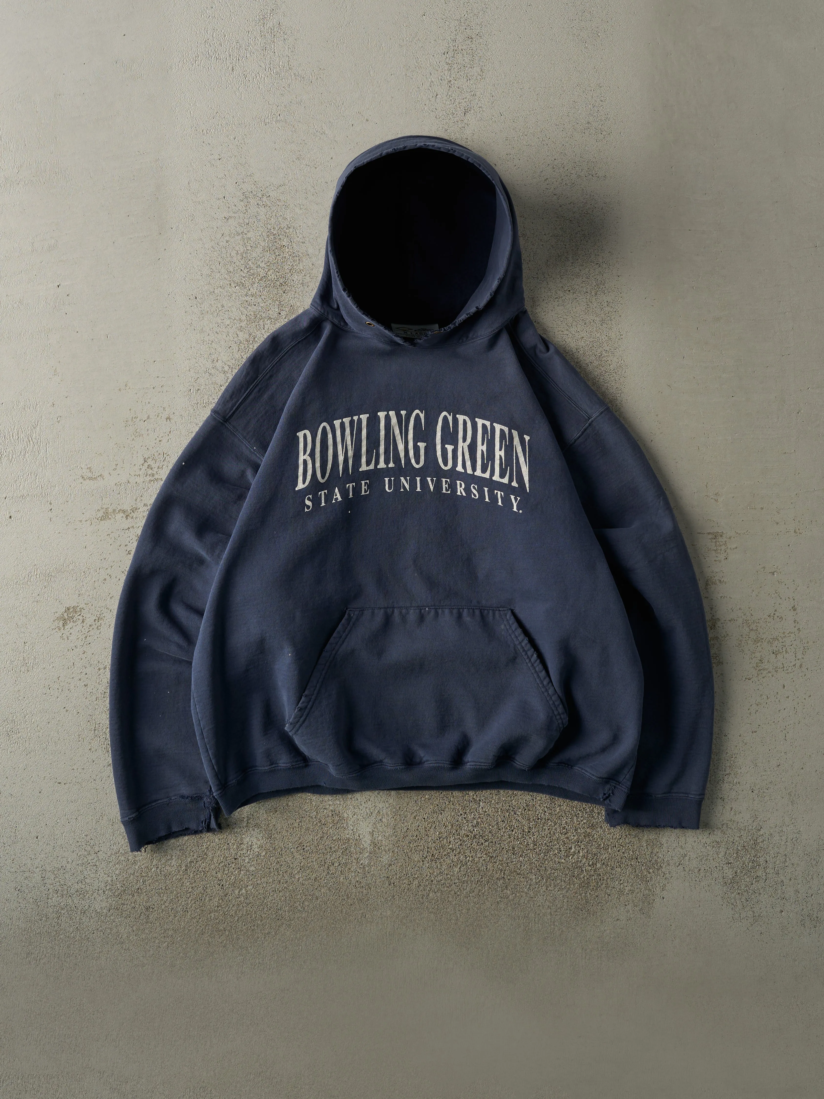 Vintage 90s Navy Blue Bowling Green State University Hoodie (L/XL) sold by Rebalance Vintage