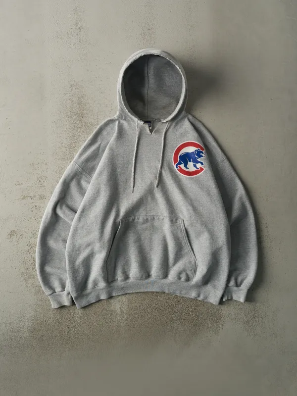 Vintage 90s Grey Chicago Cubs Hoodie (XL) made by Rebalance Vintage