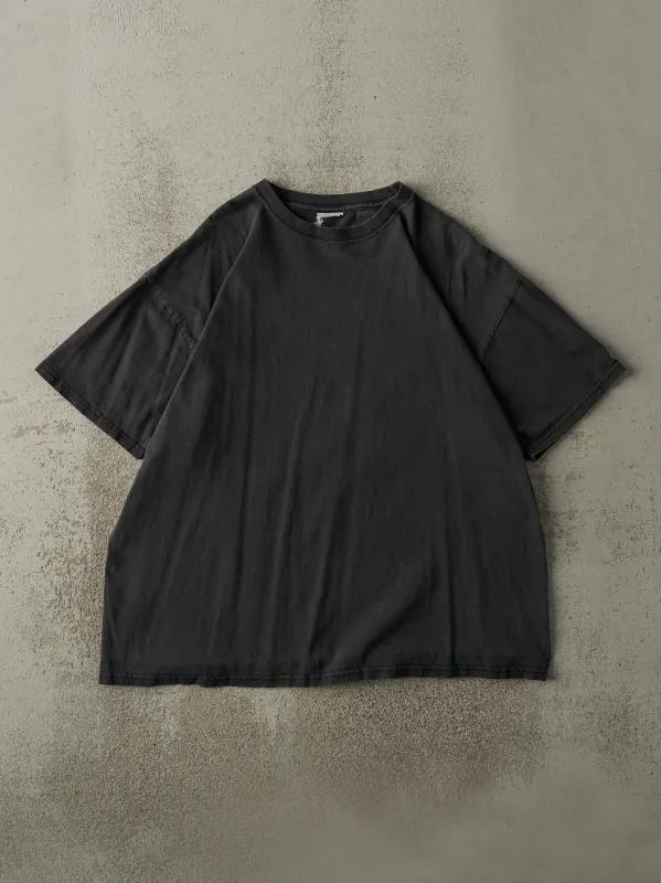 Vintage 90s Black Blank Tee (L/XL) made by Rebalance Vintage