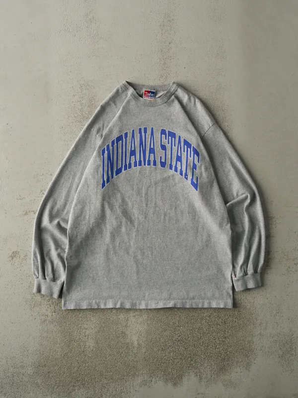 Vintage 90s Grey Indiana State Long Sleeve (L/XL) sold by Rebalance Vintage