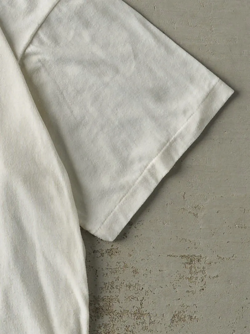 Vintage 80s White York Mills Collegiate Tee (L/XL) sold by Rebalance Vintage product image thumbnail 3