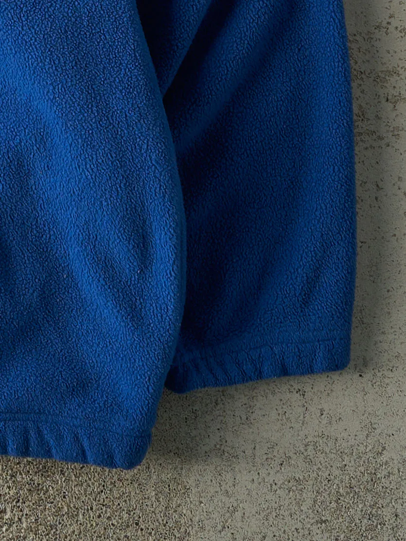 Vintage 90s Blue Columbus Blue Jackets Embroidered Quarter Zip Fleece (XL) sold by Rebalance Vintage product image thumbnail 3