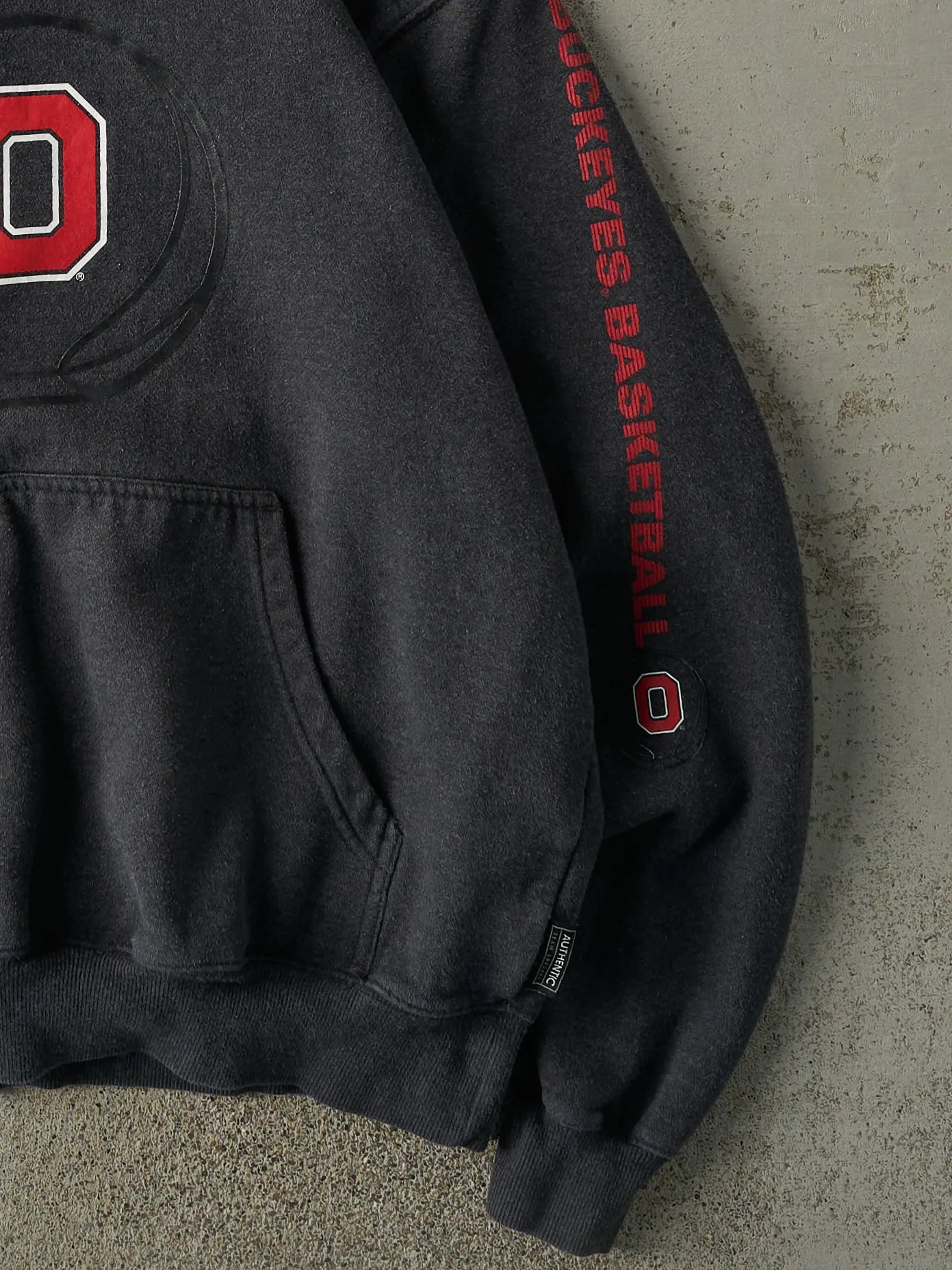 Vintage Y2K Charcoal Grey Nike Ohio State Buckeyes Basketball Hoodie (M/L) sold by Rebalance Vintage product image thumbnail 3