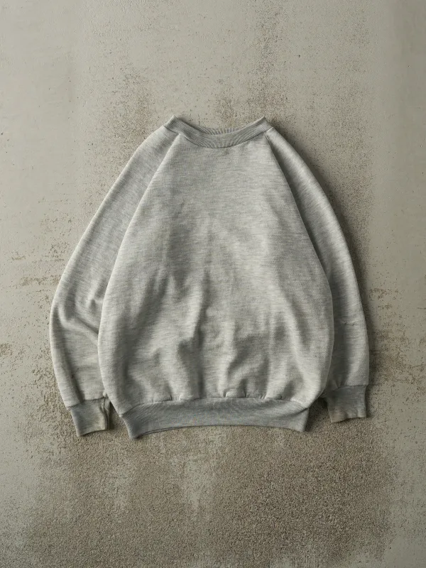 Vintage 80s Heather Grey Blank Crewneck (M) sold by Rebalance Vintage