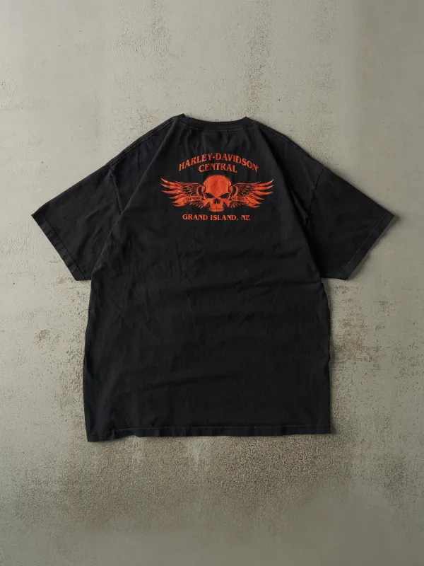Vintage 09' Black Grand Island, NE Harley Davidson Pocket Tee (XL) sold by Rebalance Vintage