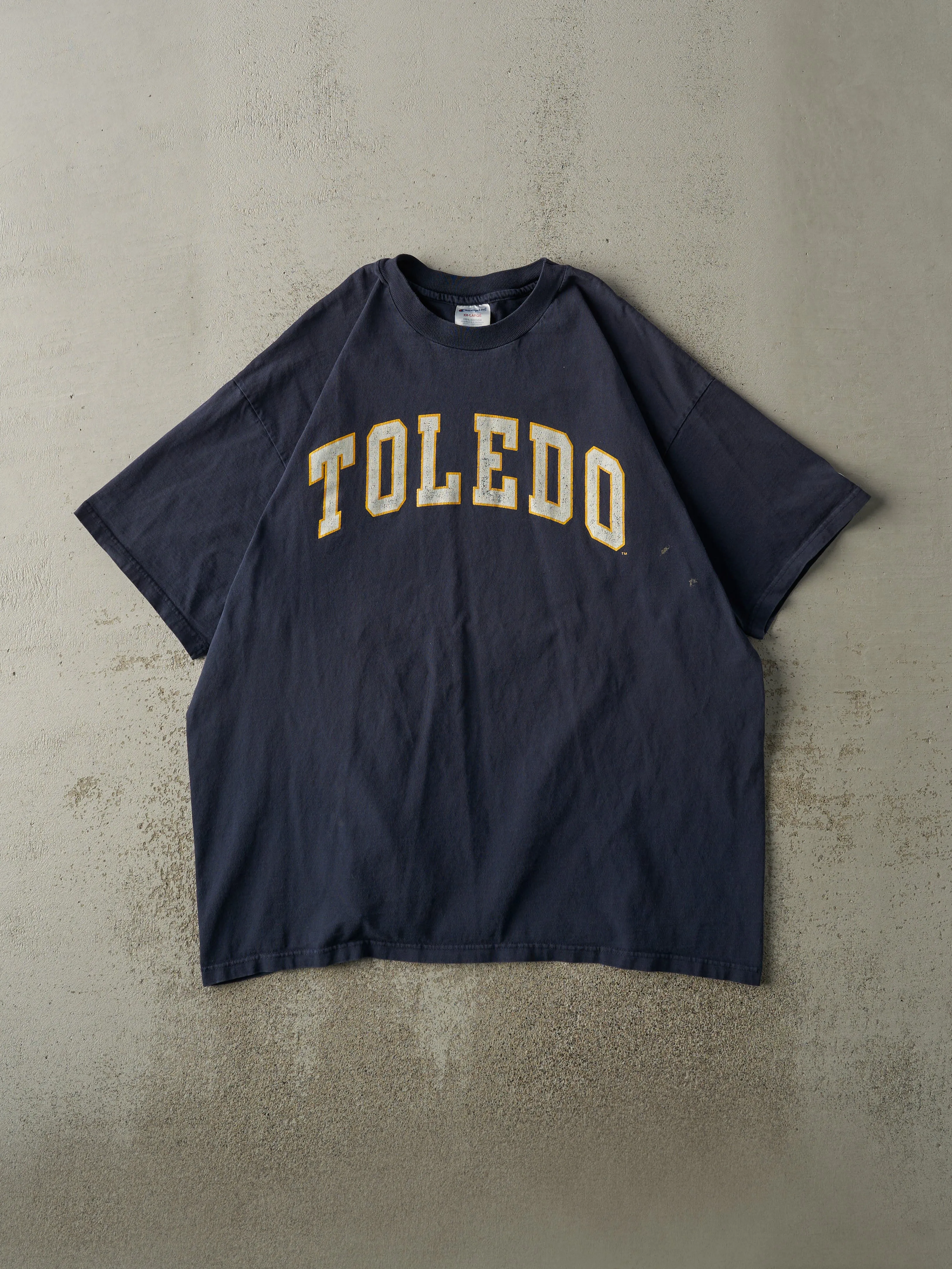 Vintage 90s Navy Blue University of Toledo Tee (L/XL) sold by Rebalance Vintage