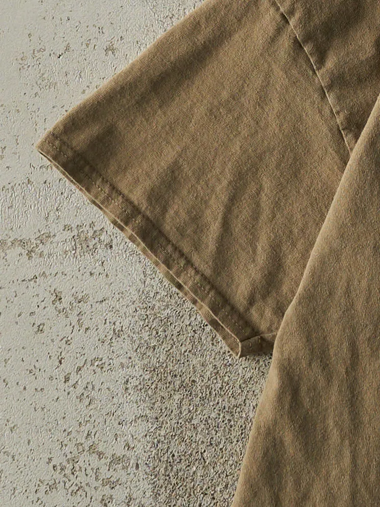 Vintage Y2K Beige Blank Tee (M/L) sold by Rebalance Vintage product image thumbnail 3