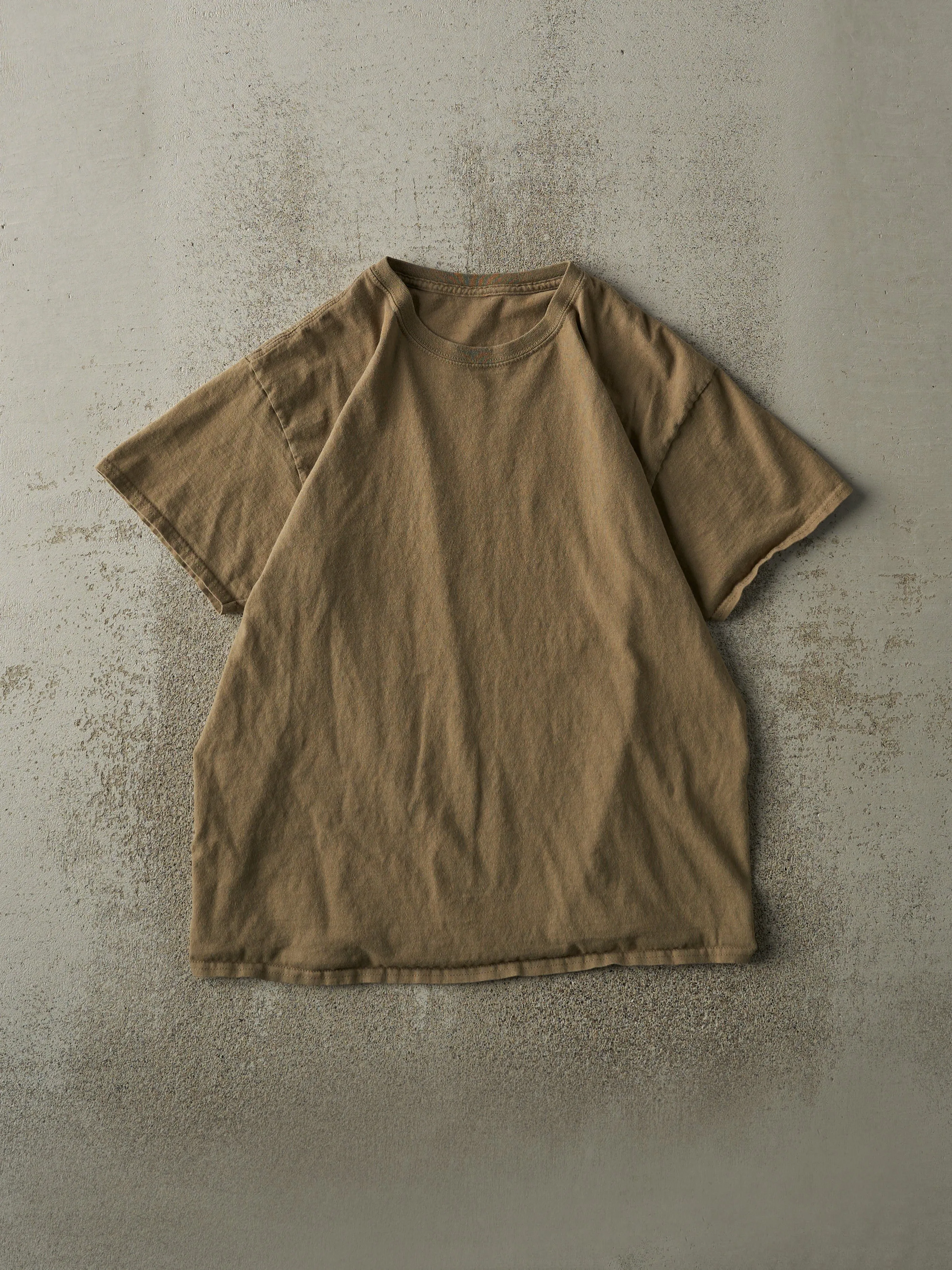 Vintage Y2K Beige Blank Tee (M/L) sold by Rebalance Vintage