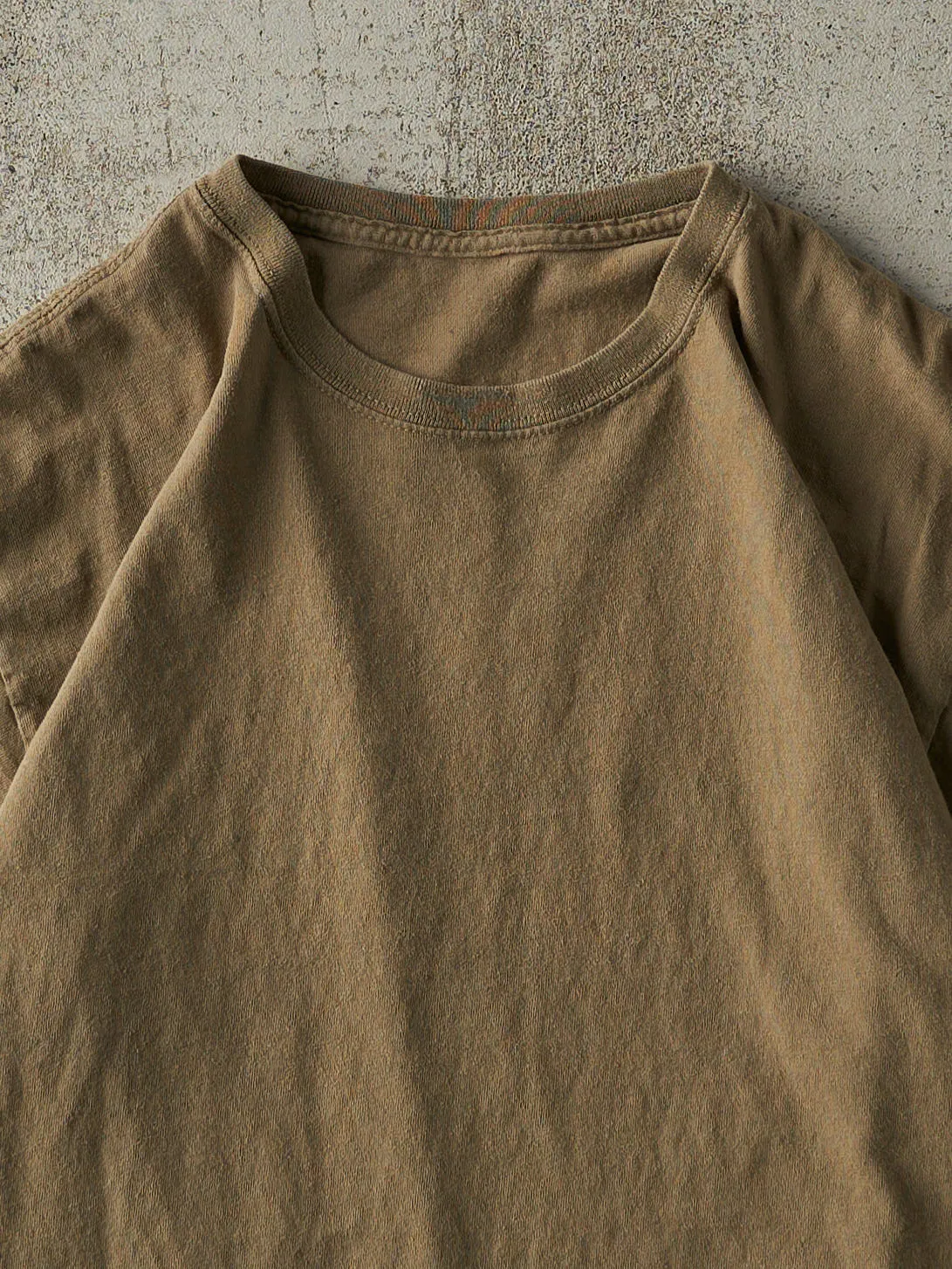 Vintage Y2K Beige Blank Tee (M/L) sold by Rebalance Vintage product image thumbnail 2