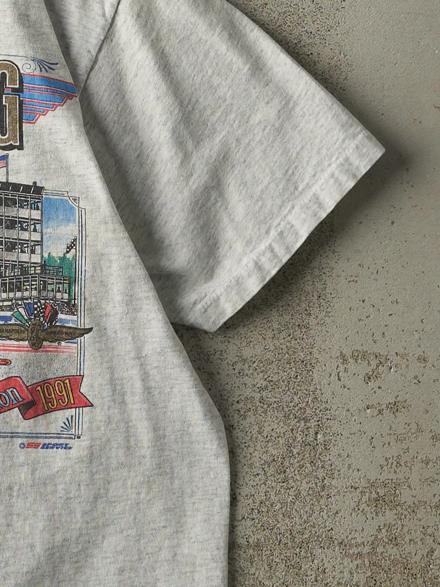 Vintage 91' Heather Grey 75th Indianapolis 500 Racing Tee (M) sold by Rebalance Vintage product image thumbnail 3