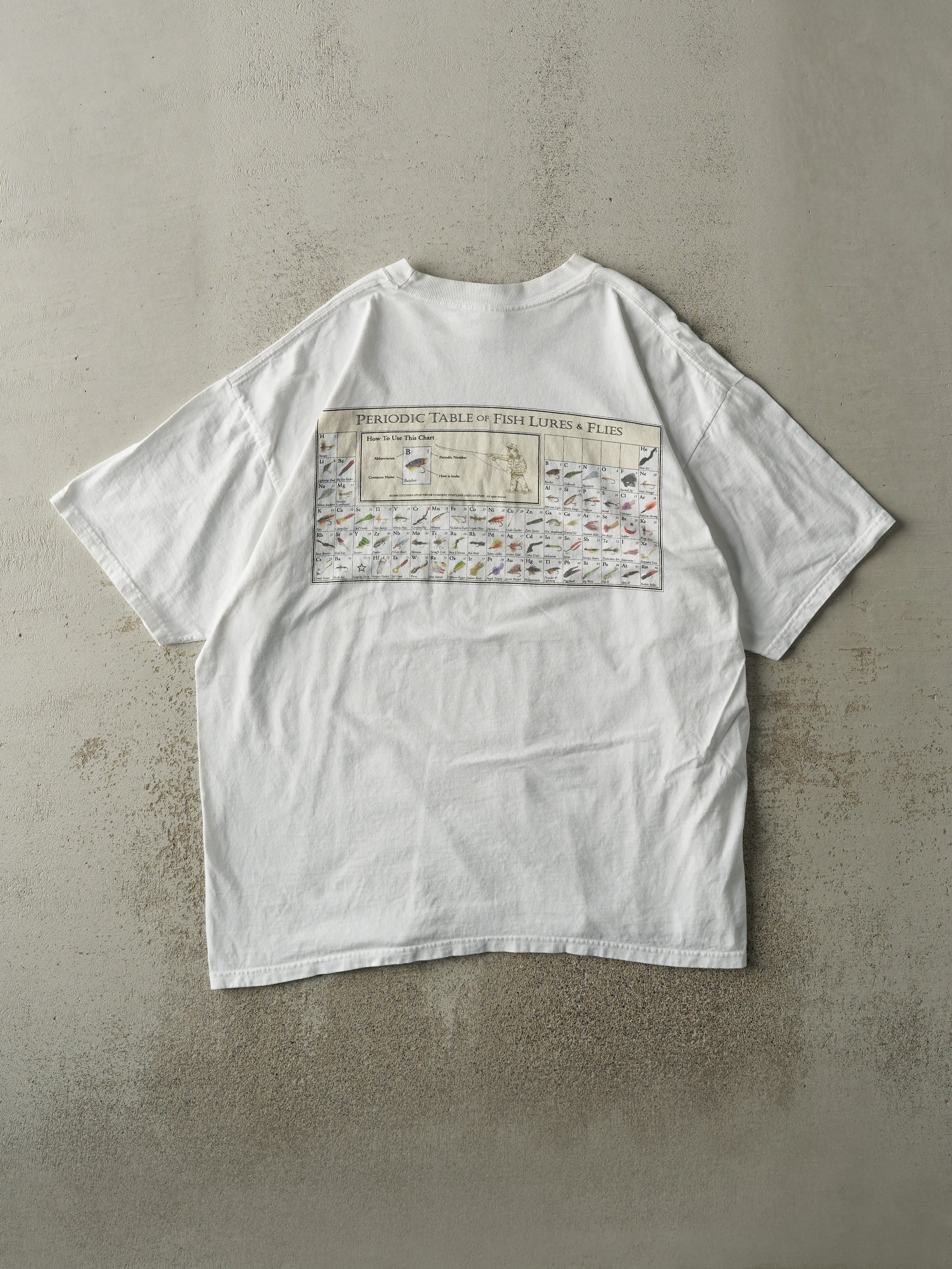Vintage 90s White Columbia Sportswear Fishing Tee (L) sold by Rebalance Vintage product image thumbnail 2