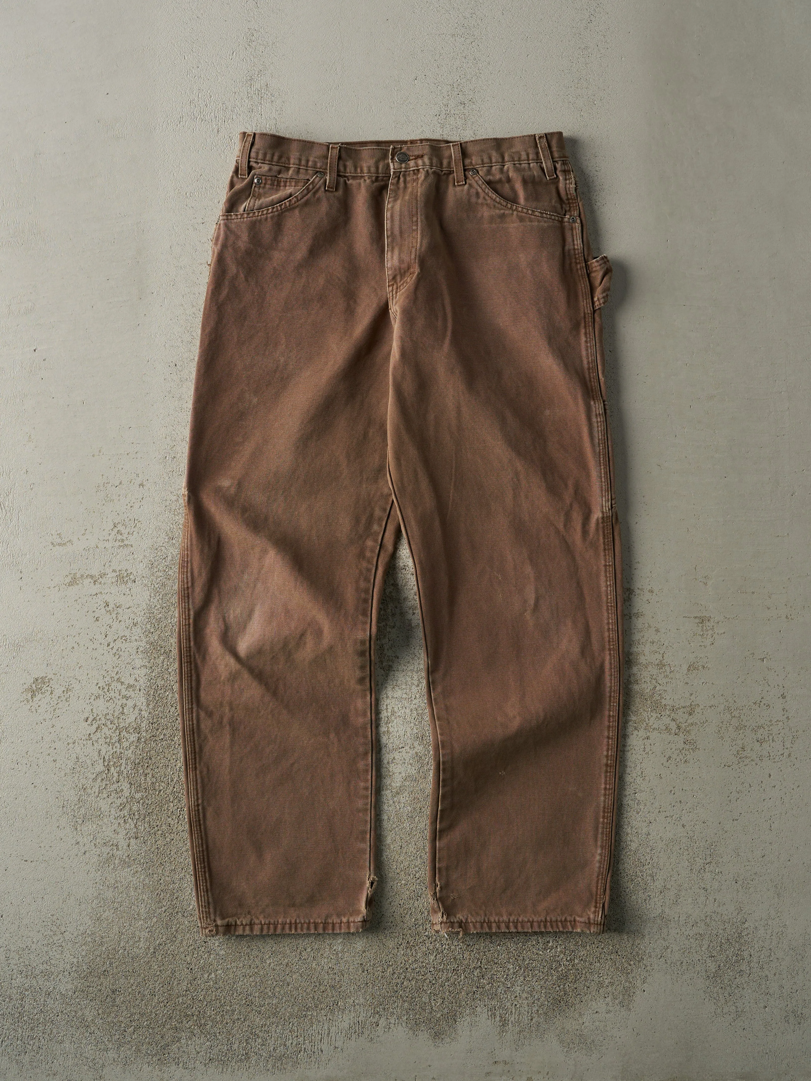 Vintage 90s Brown Dickies Carpenter Pants (33.5x31) sold by Rebalance Vintage