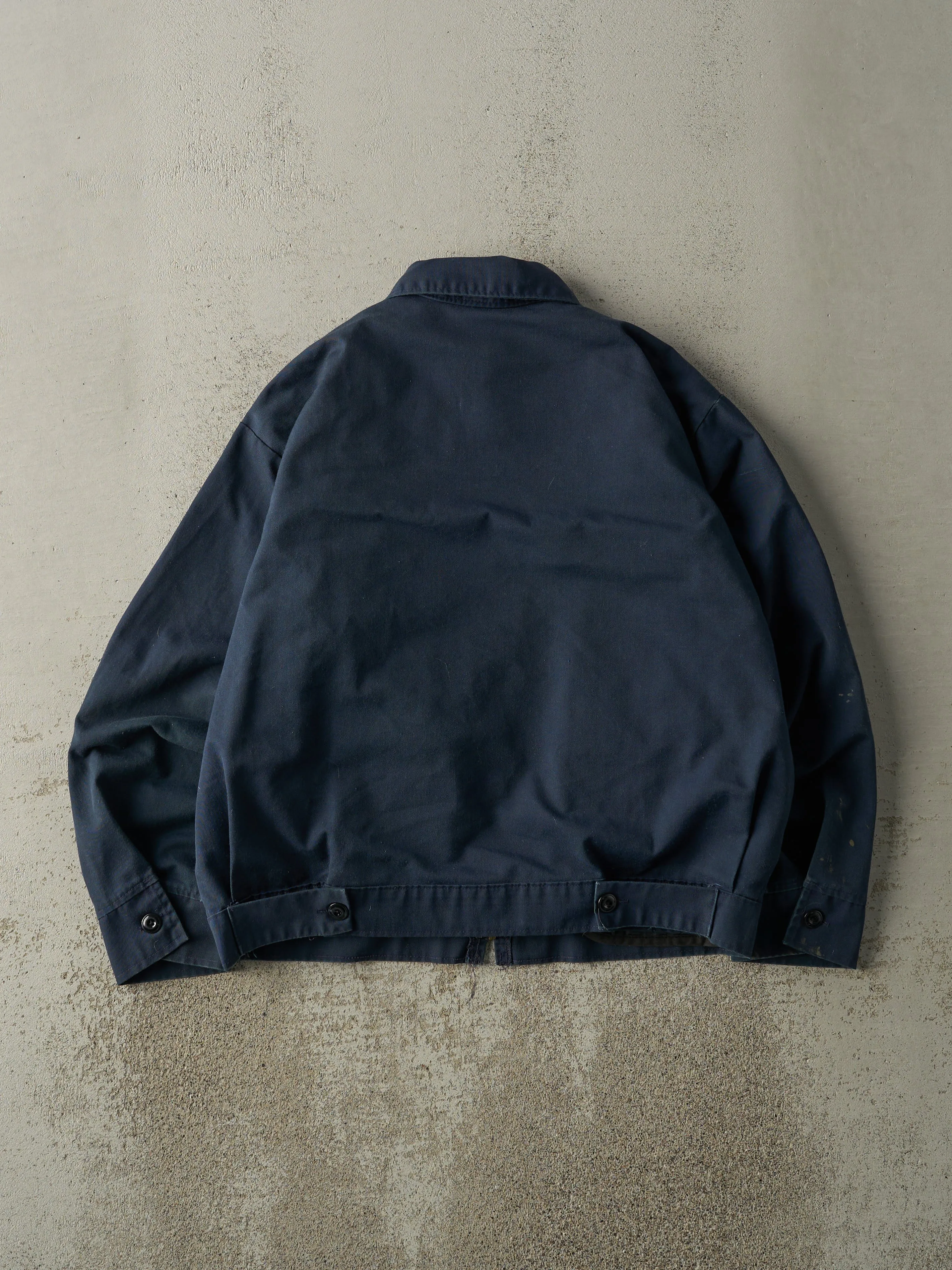 Vintage 80s Navy Blue Work Jacket (L) sold by Rebalance Vintage product image thumbnail 3