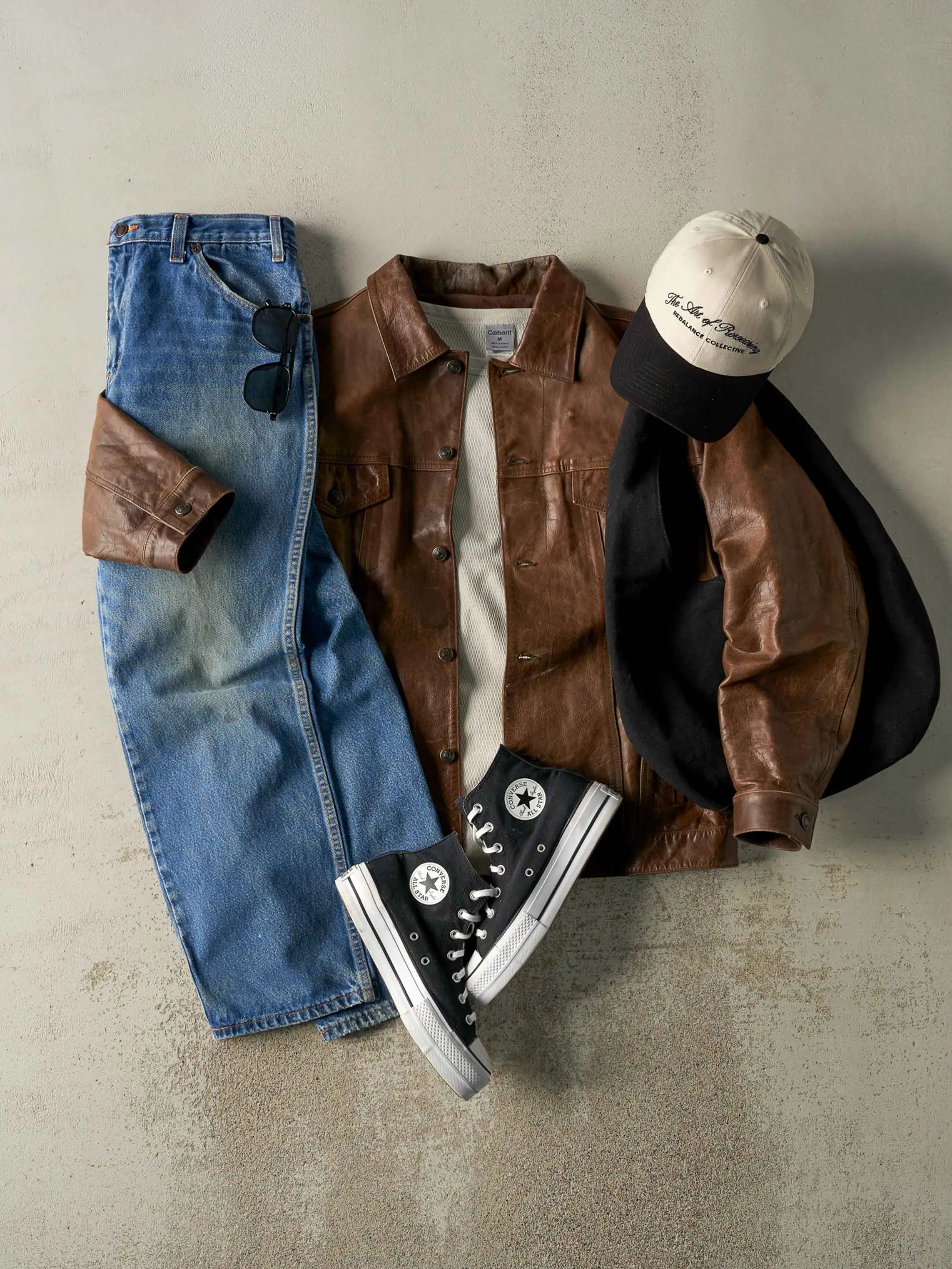 Vintage 90s Brown Gap Leather Jacket (M) sold by Rebalance Vintage product image thumbnail 2