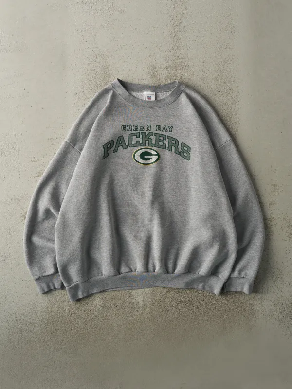 Vintage 90s Grey Green Bay Packers Boxy Crewneck (XXL) sold by Rebalance Vintage